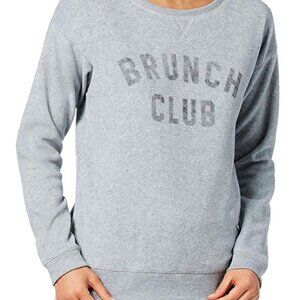 Jennifer Moore Womens Graphic Print Pajama Top Brunch Club